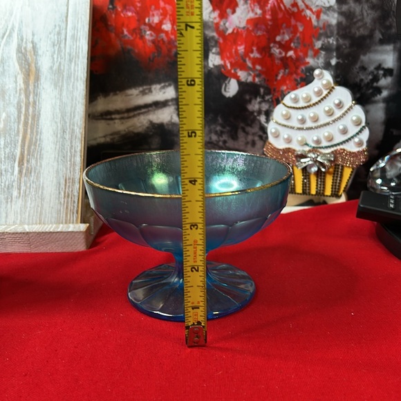 Vintage Fenton Celeste Blue Glass Dish - Picture 2 of 5